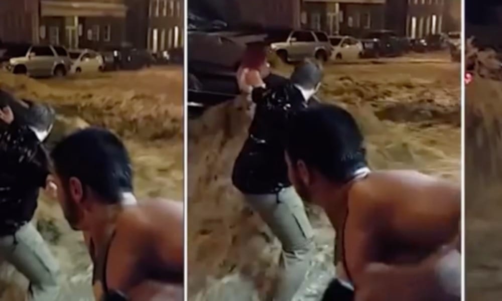 Devastazione e terrore nel Meryland. Donna salvata dalla furia dell'alluvione [VIDEO]