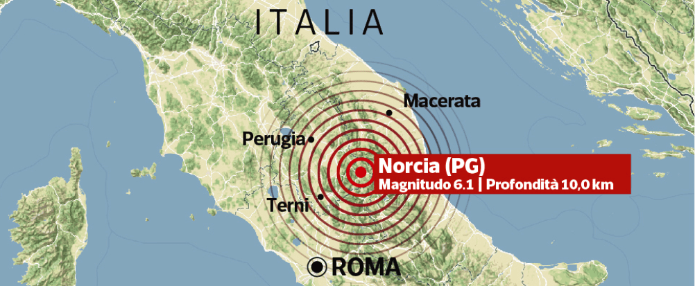 Terremoto, violentissima scossa in Centro Italia. Terrore a Roma