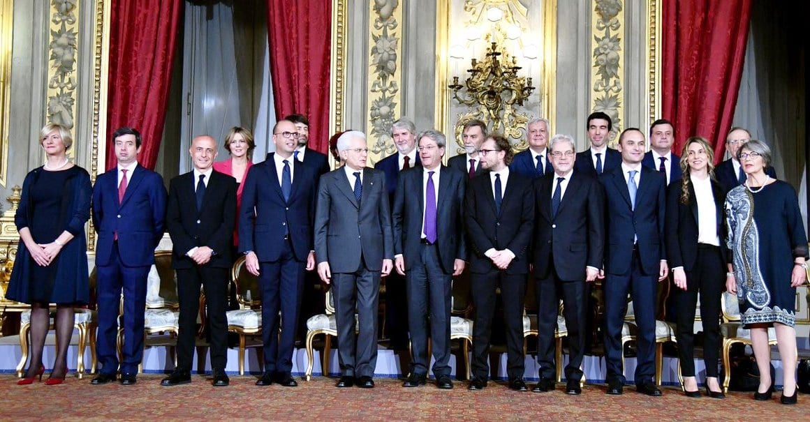Gentiloni ministri giuramenti quirinale