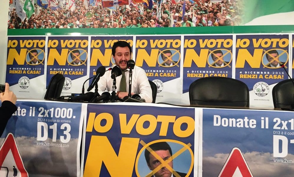 Referendum, stravince il No. Salvini: 