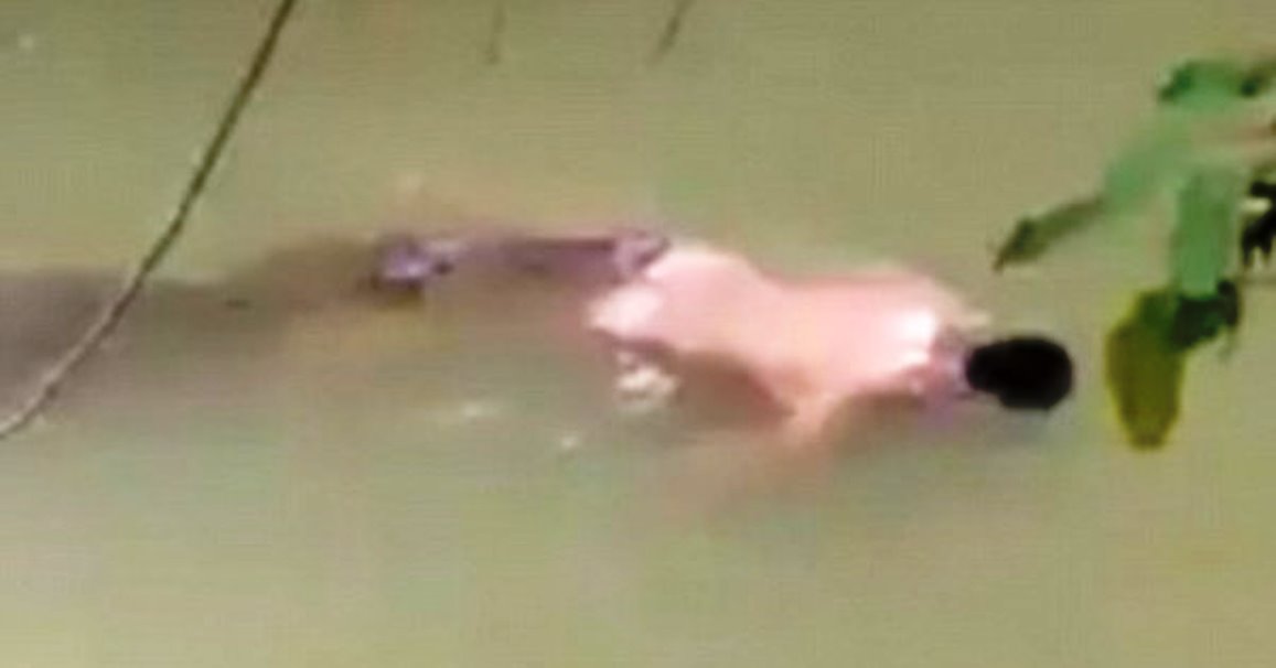Indonesia shock: il coccodrillo riporta a riva l'uomo nudo ucciso [VIDEO]
