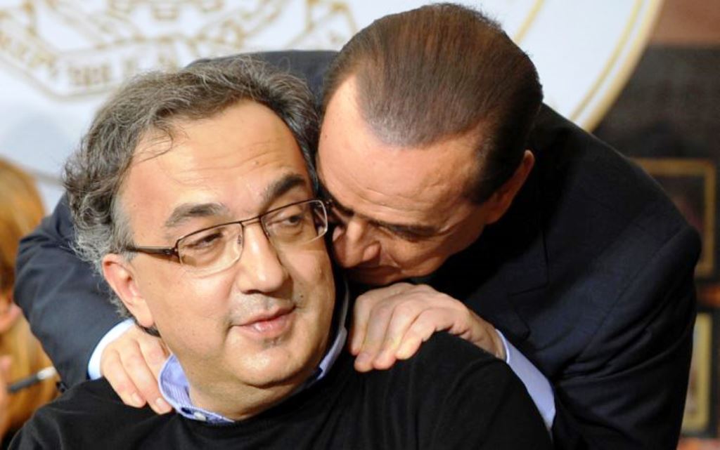 Sergio Marchionne e Silvio Berlusconi