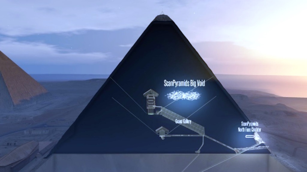 Scoperta eccezionale nella Piramide di Cheope: una camera segreta lunga decine di metri