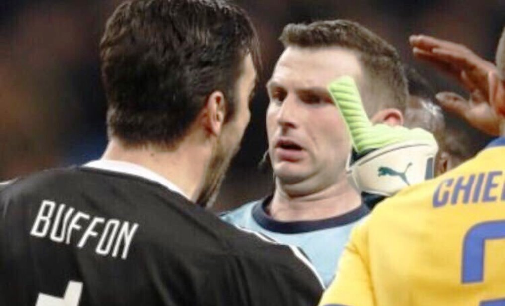 Buffon rabbia arbitro real madrid