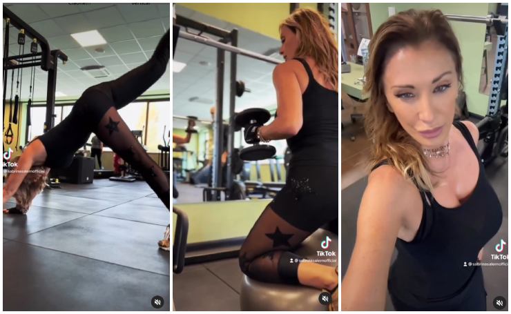 sabrina salerno leggings allenamento 