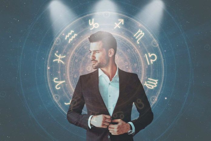 Uomo affascinante sotto i riflettori Segni zodiacali più affascinanti