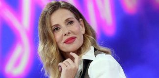 Il look total black di Alessia Marcuzzi