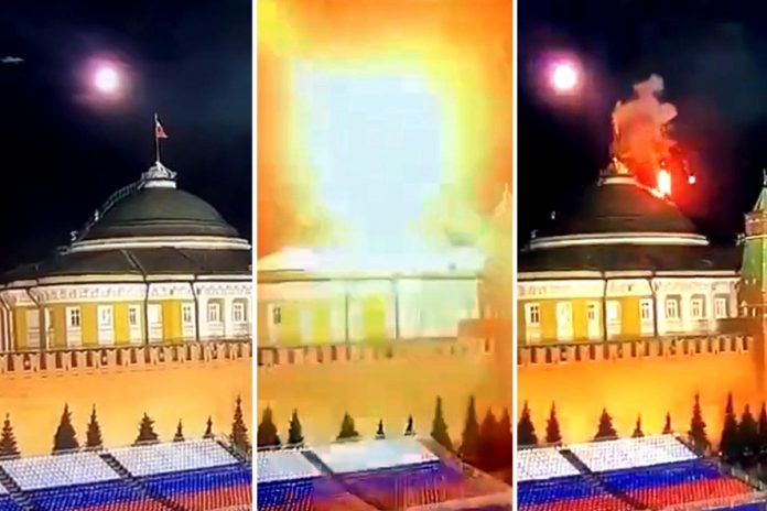 Attacco con droni al Cremlini Mosca, sventato attacco alla vita di Putin: