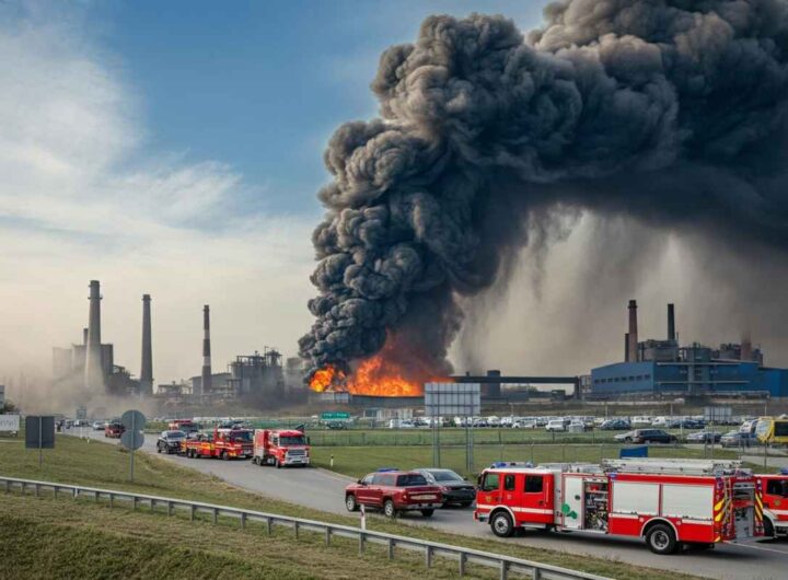 Fiamme e panico a Lainate: esplosione devasta lo stabilimento Perfetti, il video choc