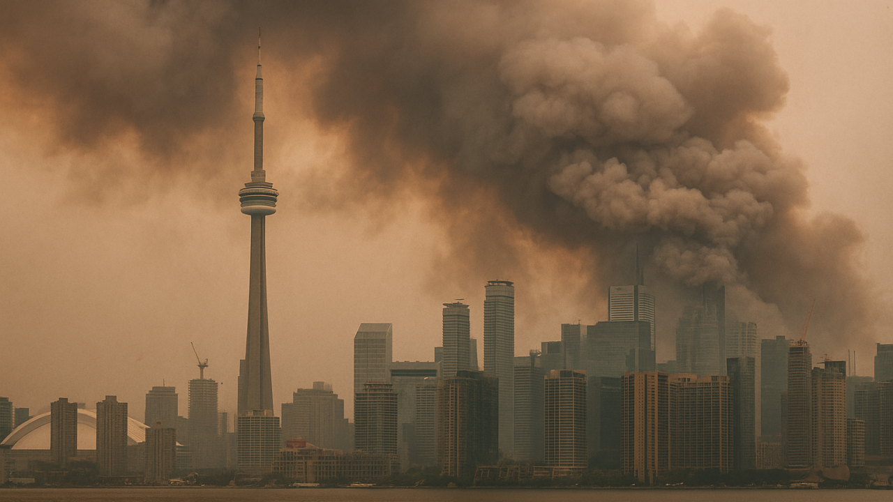 Fumo da incendi boschivi trasforma Toronto in città con la peggiore qualità dell'aria al mondo