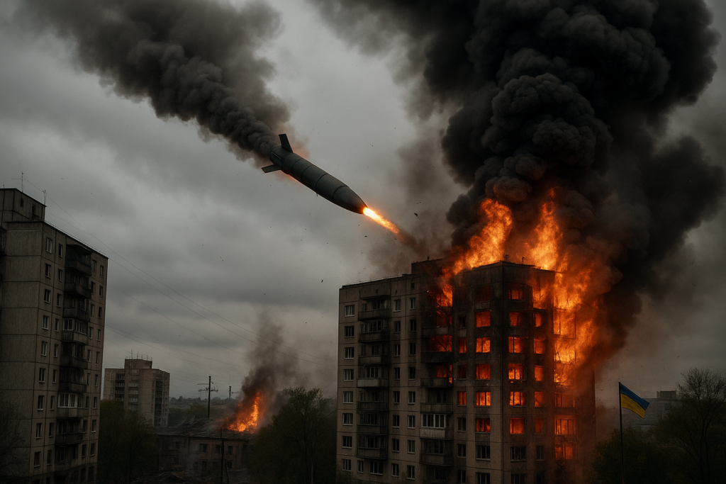 Ucraina sotto bombardamento: Russia lancia il più grande attacco missilistico della guerra su Kyiv