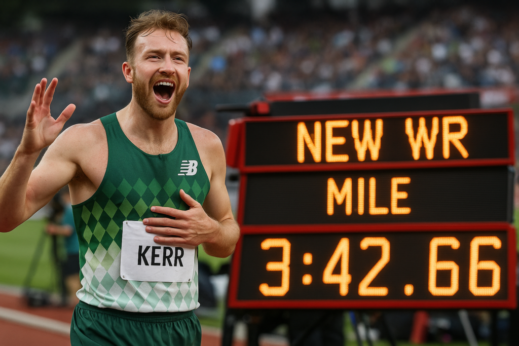 Josh Kerr batte il record mondiale del miglio: 3:42.66, primo dal 1999