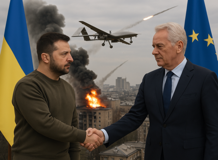 Ucraina e UE firmano accordo sulla produzione di droni mentre Mosca intensifica attacchi su Kyiv
