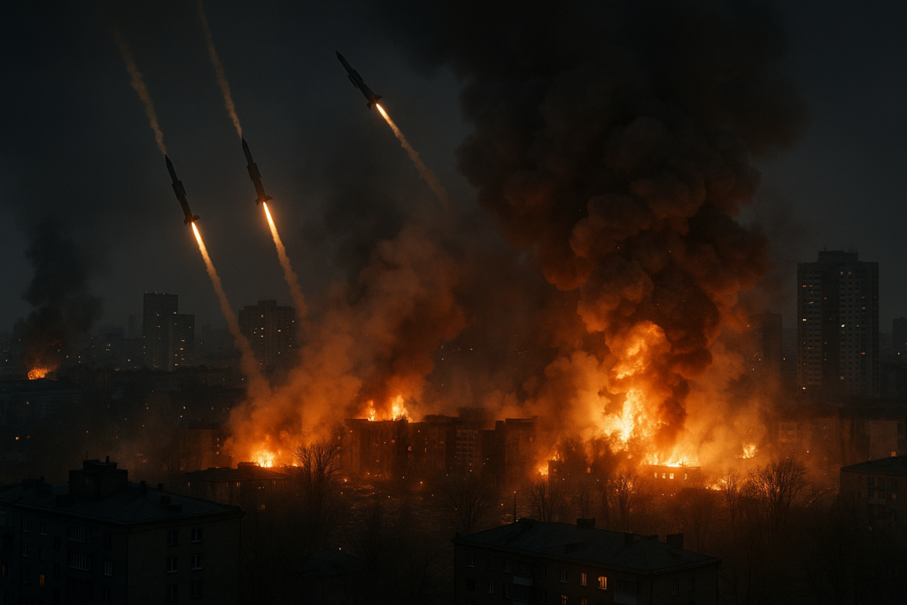 Russia lancia il più grande attacco missilistico balistico della guerra su Kyiv