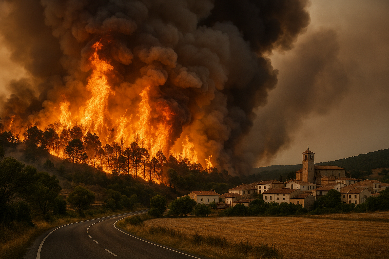 Incendi devastanti in Francia e Spagna: ondata di calore estremo minaccia di peggiorare la crisi