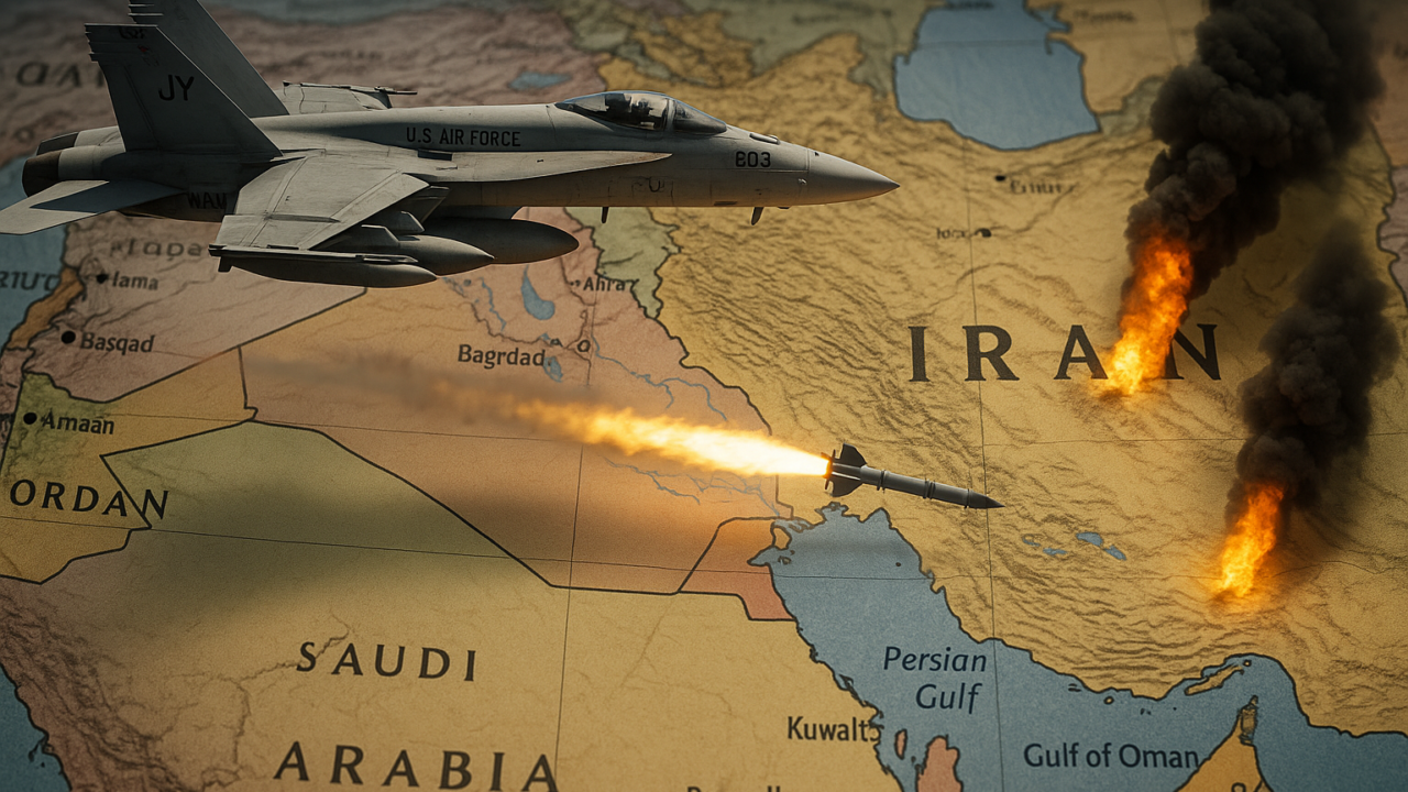 Escalation USA-Iran: attacchi aerei su siti missilistici e blocco navale nello Stretto di Hormuz