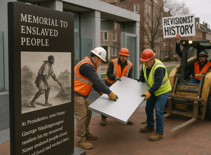 Amministrazione Trump rimuove pannelli dal memoriale sulla schiavitù a Philadelphia: la riscrittura della storia america