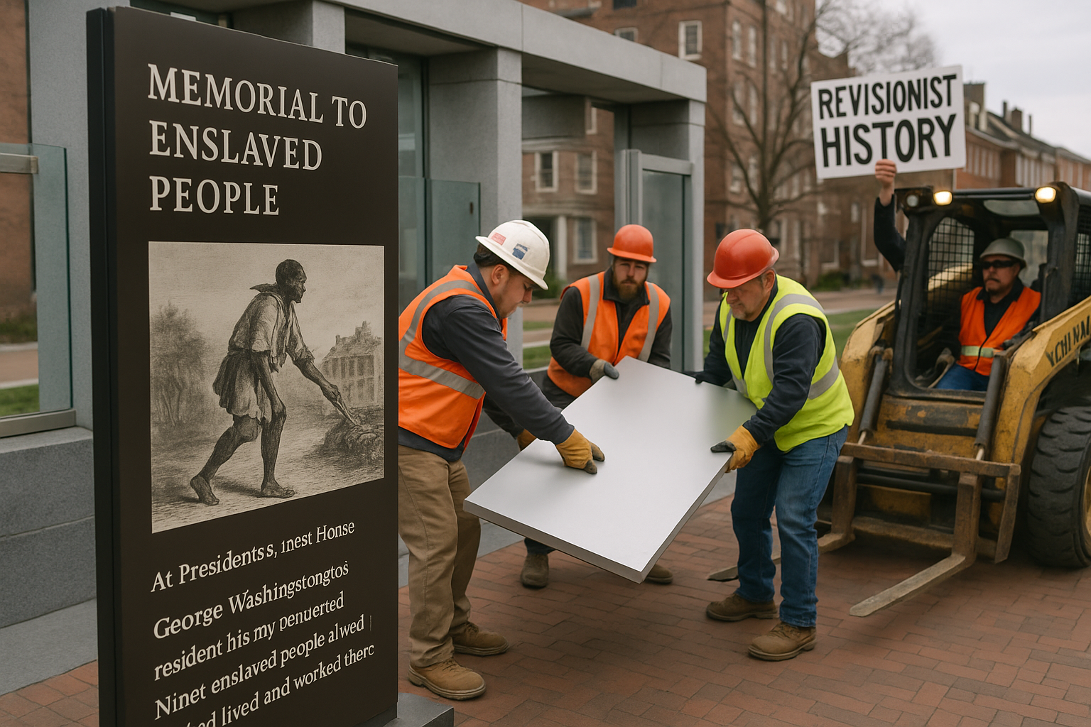 Amministrazione Trump rimuove pannelli dal memoriale sulla schiavitù a Philadelphia: la riscrittura della storia america