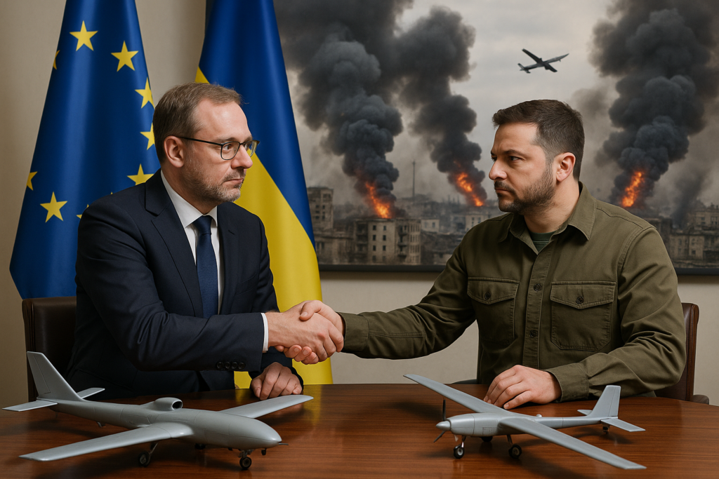 Ucraina-Russia: il nuovo accordo sui droni con l'UE e l'intensificazione degli attacchi