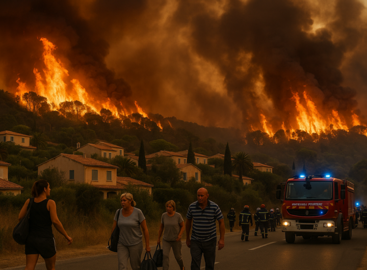 Incendi devastanti nel sud della Francia: evacuazioni mentre le temperature salgono