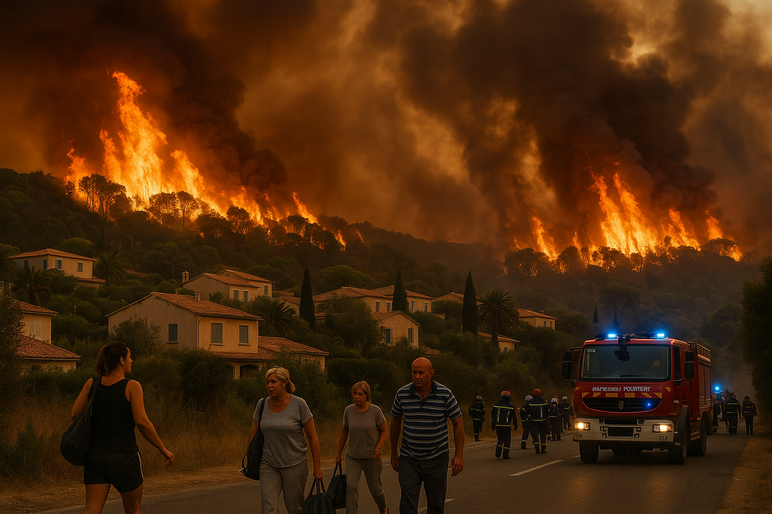 Incendi devastanti nel sud della Francia: evacuazioni mentre le temperature salgono