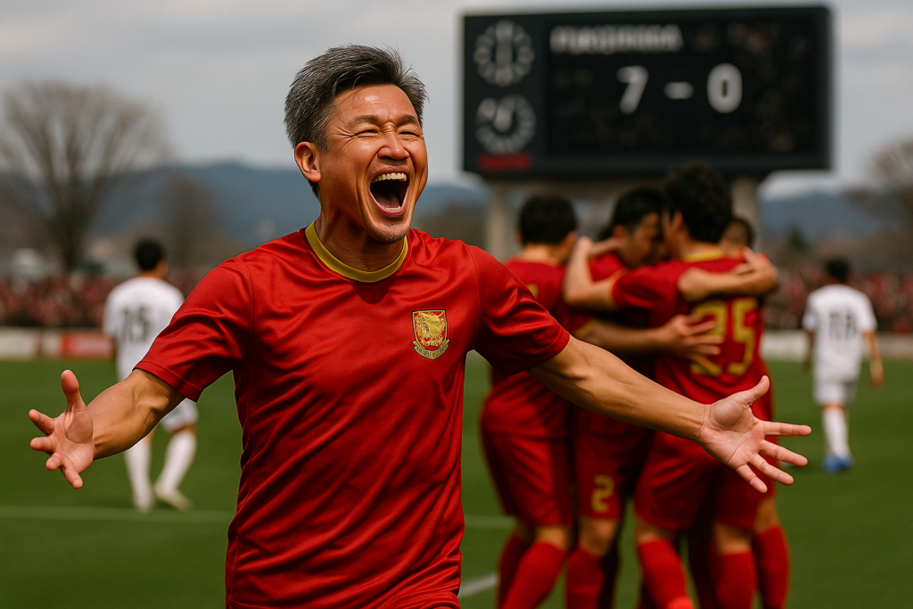 Kazuyoshi Miura, 59 anni, segna il primo gol in quattro anni: il calcio celebra la leggenda