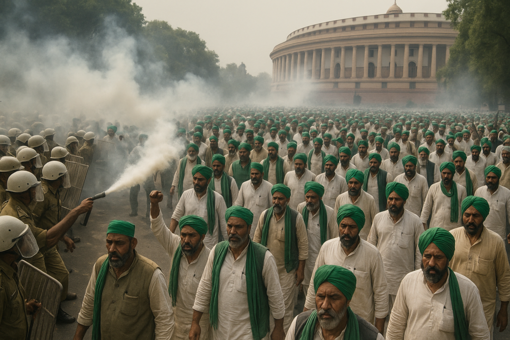 India: la polizia carica i manifestanti della 'Cockroach Party' a Nuova Delhi