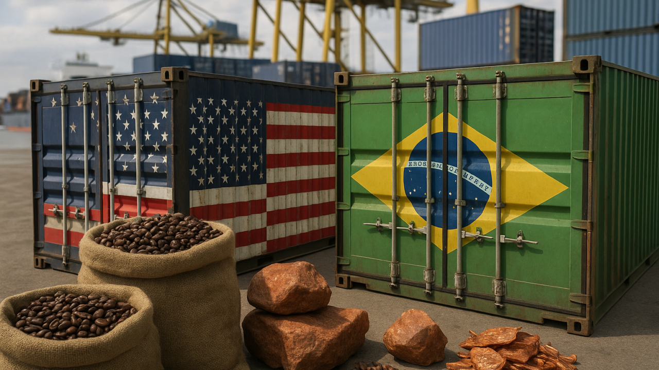 USA impone tariffe del 25% su importazioni brasiliane: carne, caffè e terre rare escluse