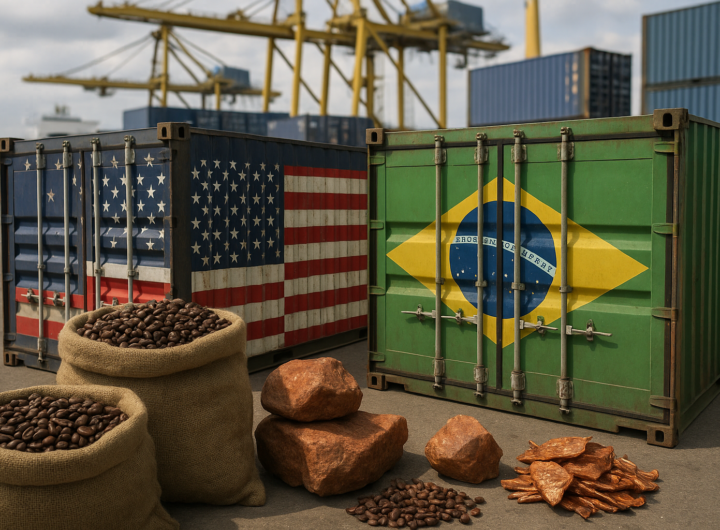 USA impone tariffe del 25% su importazioni brasiliane: carne, caffè e terre rare escluse