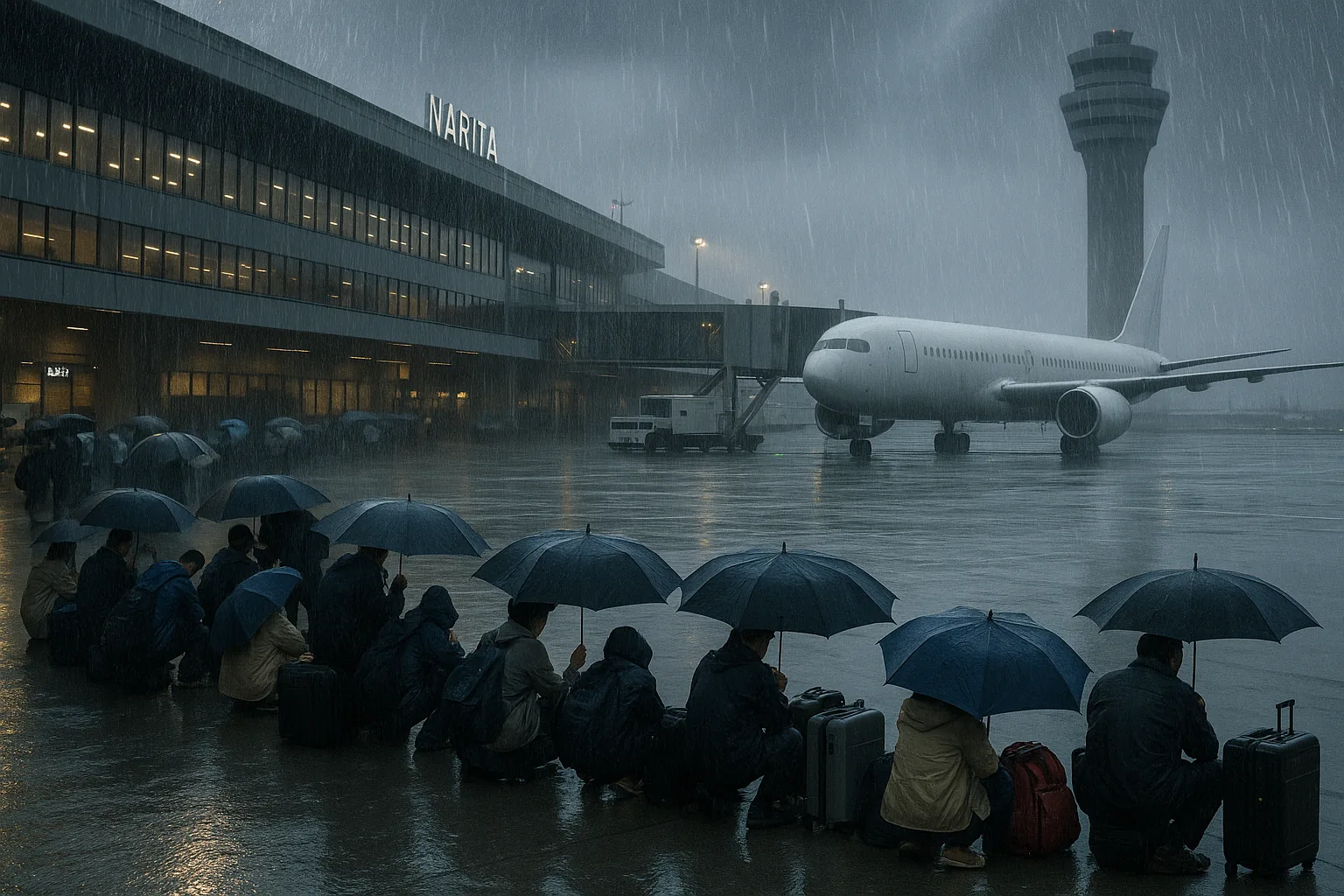 Piogge record in Giappone: migliaia bloccate a Narita, allerta massima nella prefettura di Chiba