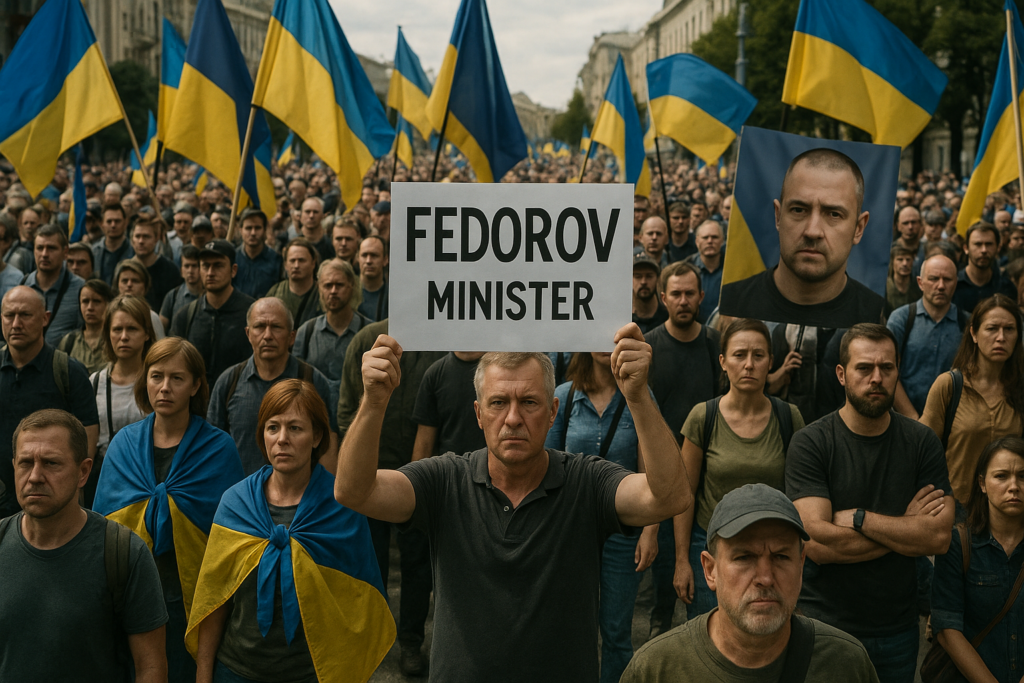 Ucraina, le proteste per il licenziamento del ministro della Difesa Fedorov scuotono Kyiv