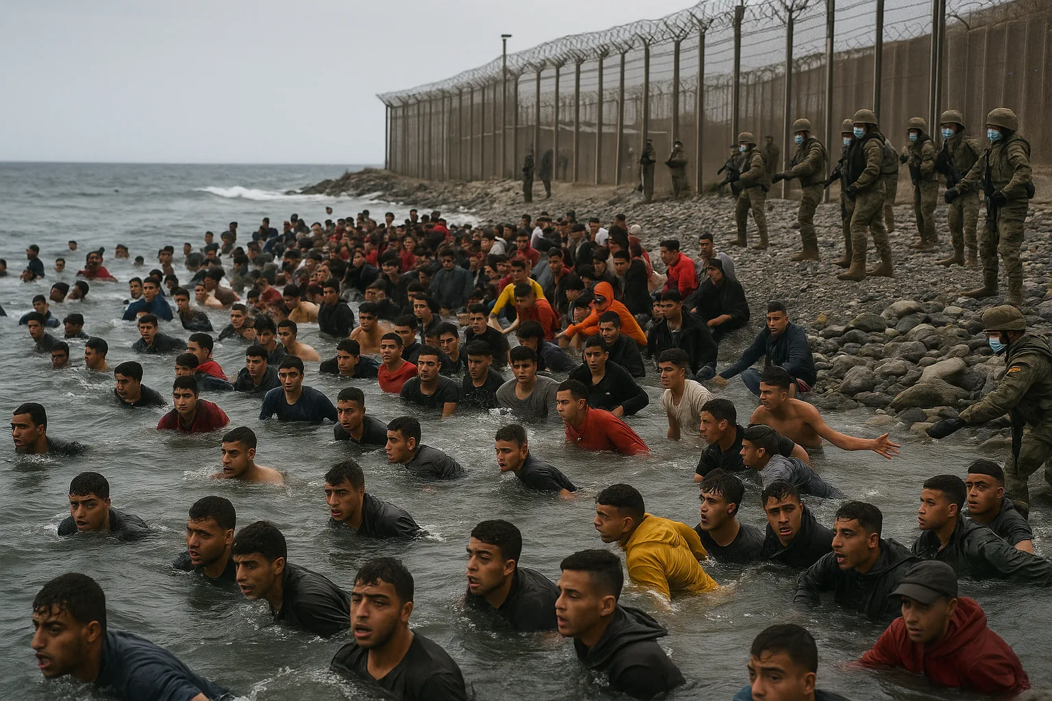 La crisi migratoria a Ceuta: 60mila attraversamenti in due giorni e il caos europeo