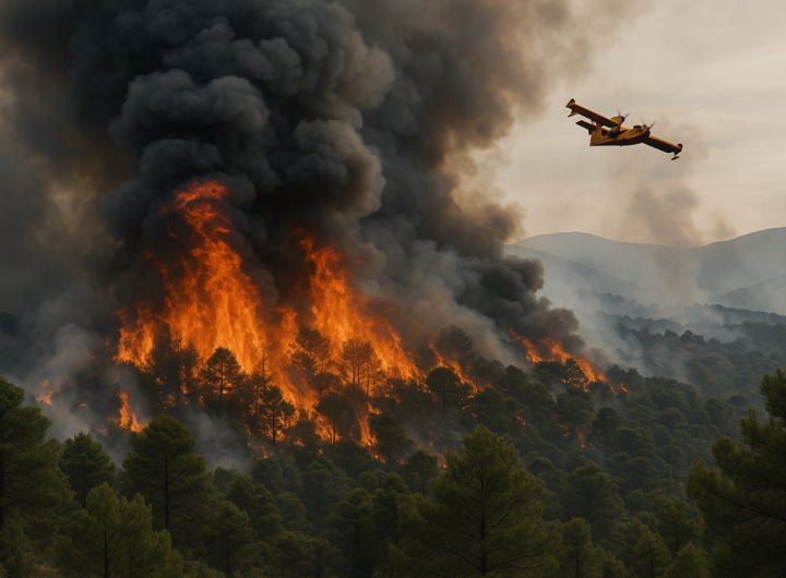 Incendio boschivo vicino Madrid: oltre 25 aerei antincendio in azione