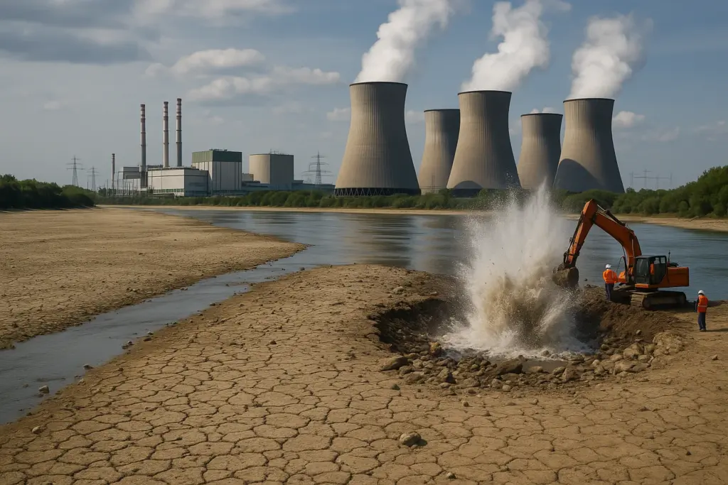 Fiumi in secca minacciano le centrali nucleari di Romania e Ungheria