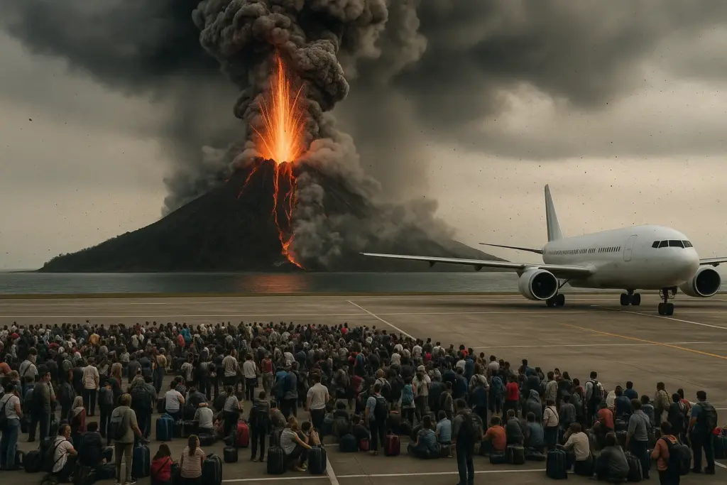 Eruzione dell'Anak Krakatau: il vulcano indonesiano paralizza l'aeroporto di Jakarta