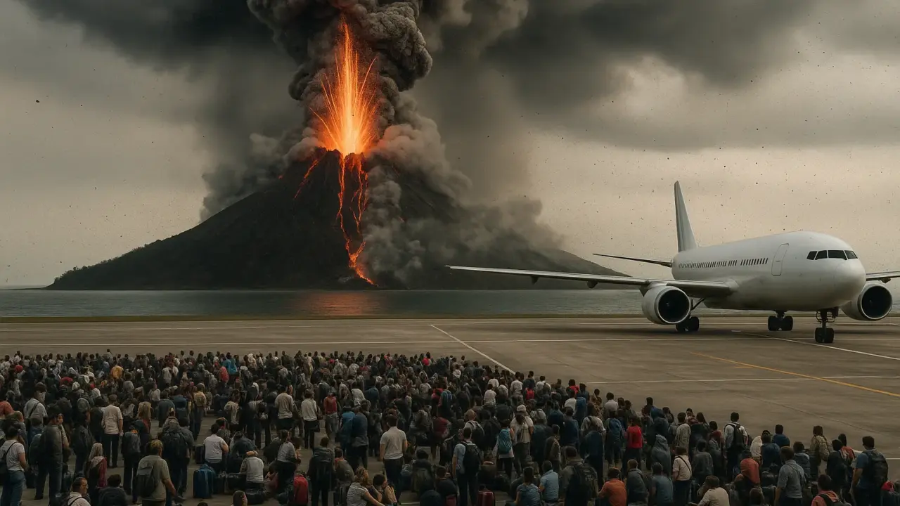 Eruzione dell'Anak Krakatau: il vulcano indonesiano paralizza l'aeroporto di Jakarta