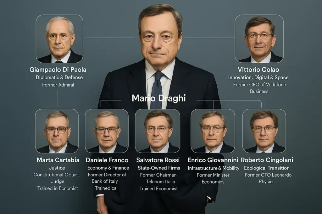 Il nuovo gruppo Draghi: chi sono i 12 e cosa rappresentano