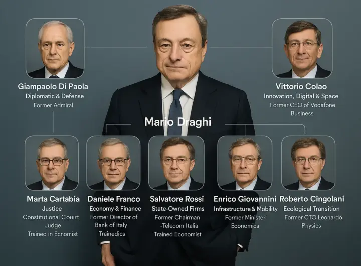 Il nuovo gruppo Draghi: chi sono i 12 e cosa rappresentano