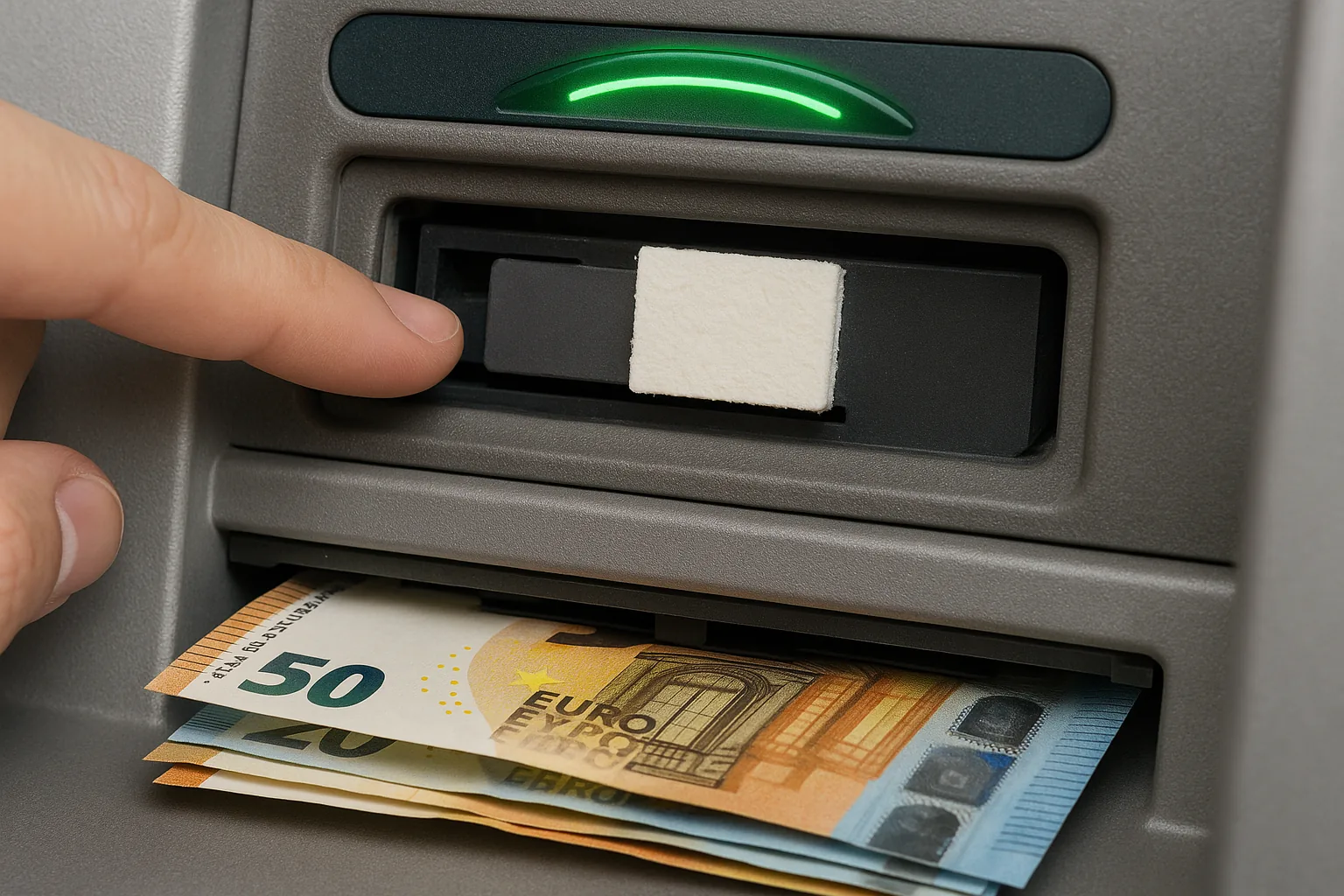 Cash trapping: come funziona la truffa della linguetta