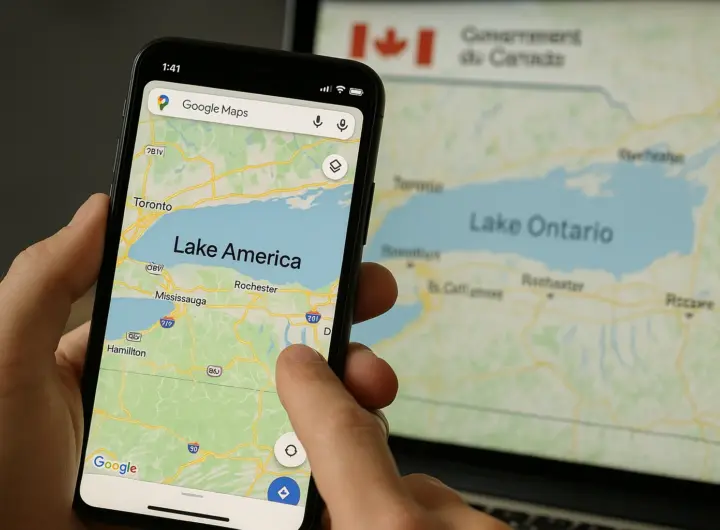 Google Maps rinomina il Lago Ontario in 'Lago America': la guerra dei confini digitali
