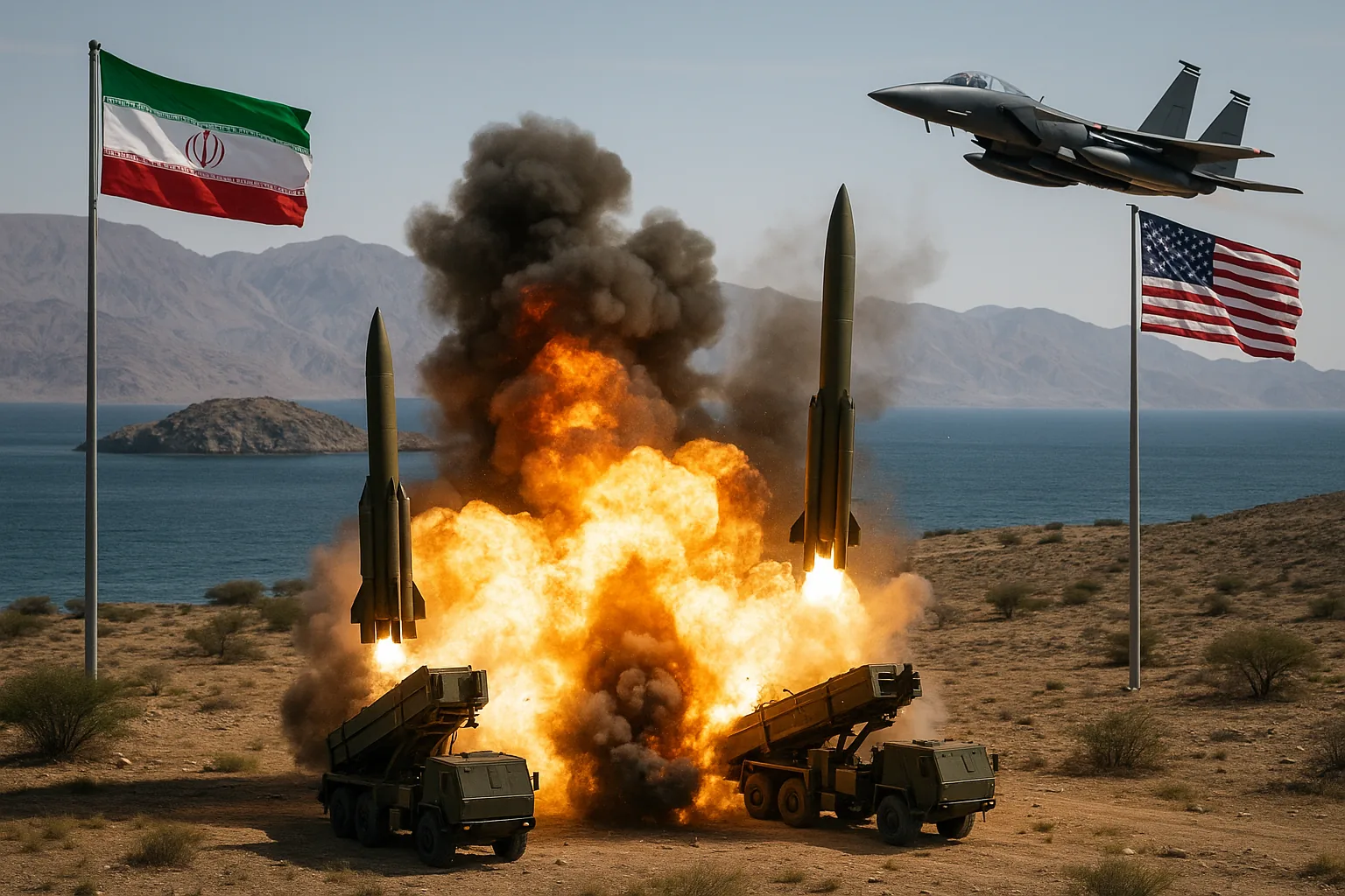 Tensioni USA-Iran: attacchi all'isola di Larak e ritorsioni su Giordania e UAE
