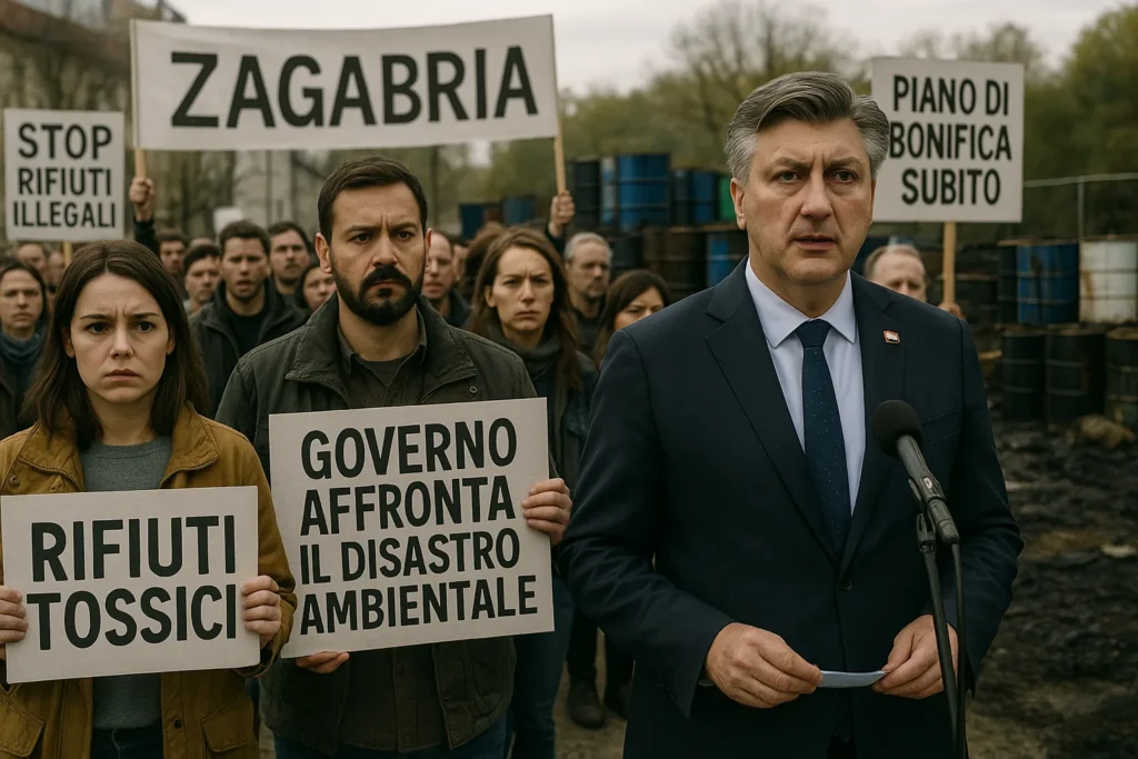 Croazia: decine di migliaia protestano per lo scandalo dei rifiuti tossici, governo promette piano in 20 giorni
