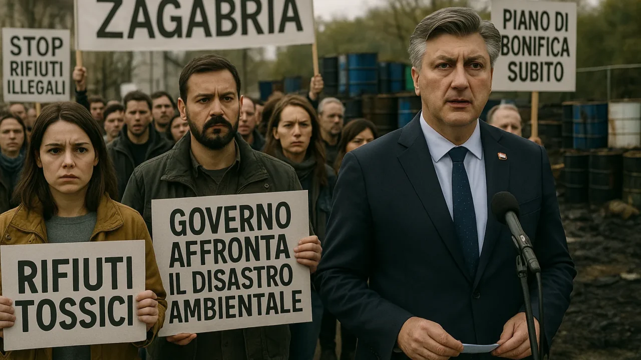 Croazia: decine di migliaia protestano per lo scandalo dei rifiuti tossici, governo promette piano in 20 giorni