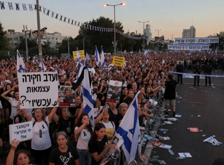 Israele, migliaia in piazza contro Netanyahu a tre giorni dalle elezioni