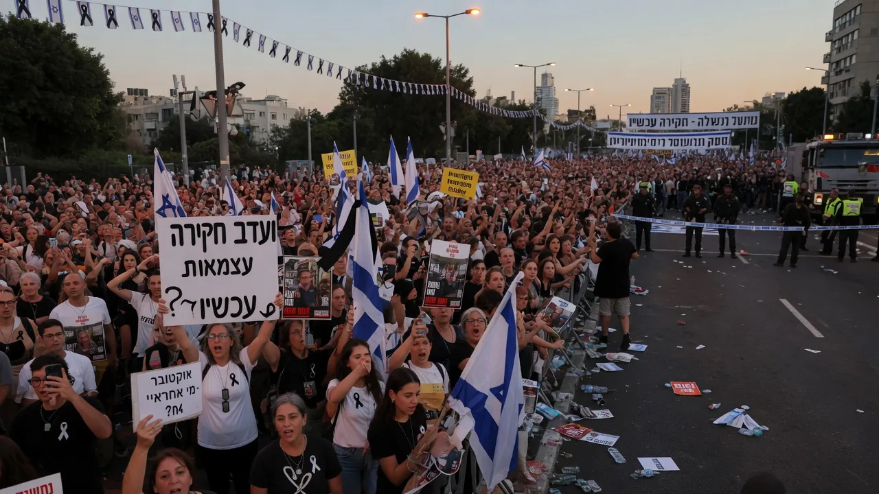 Israele, migliaia in piazza contro Netanyahu a tre giorni dalle elezioni