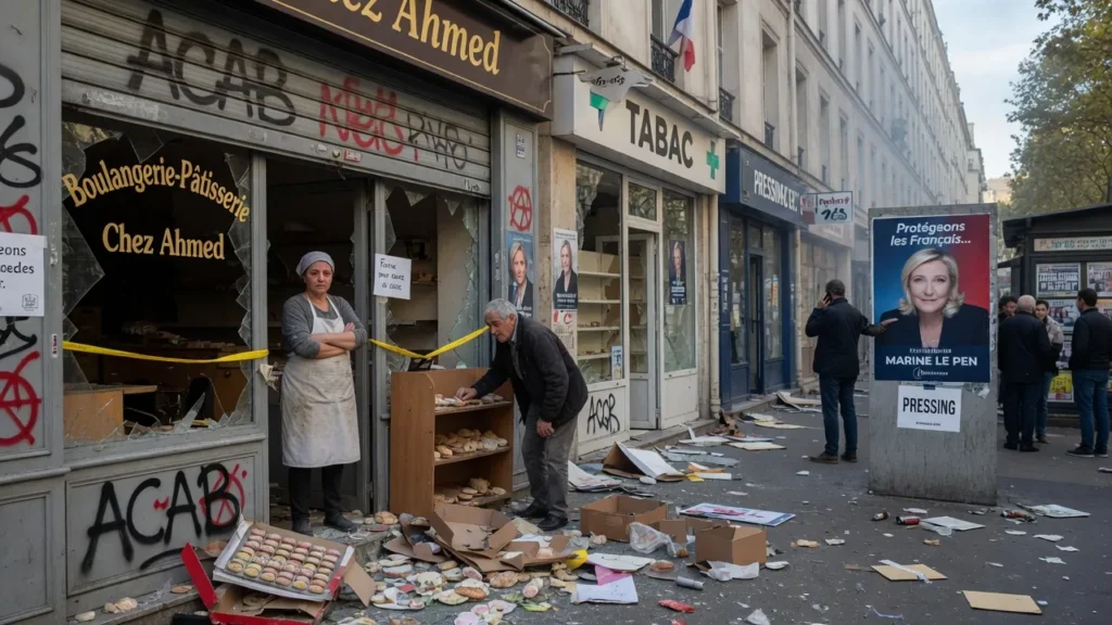 Parigi dopo i tumulti: i commercianti ripuliscono i negozi devastati