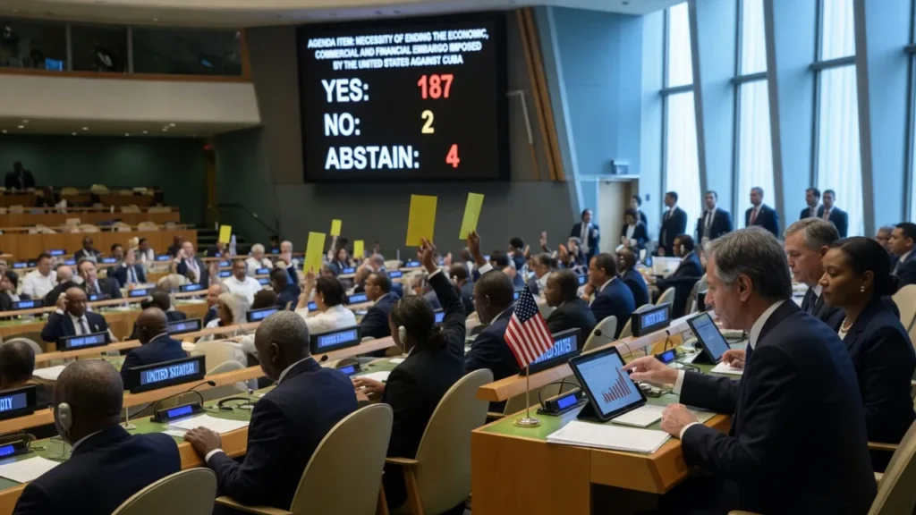 ONU condanna l'embargo a Cuba: 187 voti a favore, solo USA e Israele contro