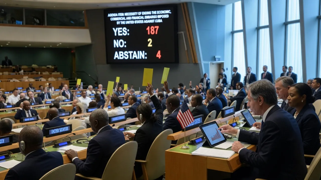 ONU condanna l'embargo a Cuba: 187 voti a favore, solo USA e Israele contro