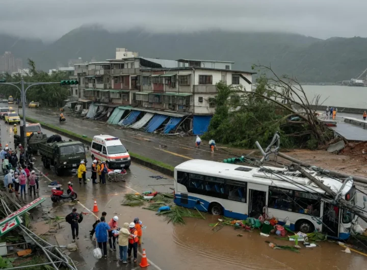 Tifone Champi colpisce Taiwan: 1 morto e oltre 500 feriti
