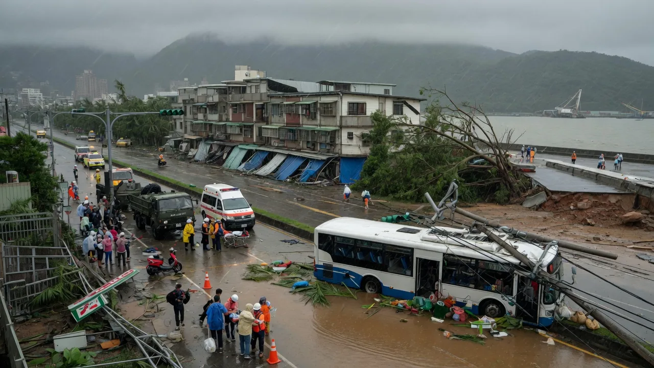 Tifone Champi colpisce Taiwan: 1 morto e oltre 500 feriti